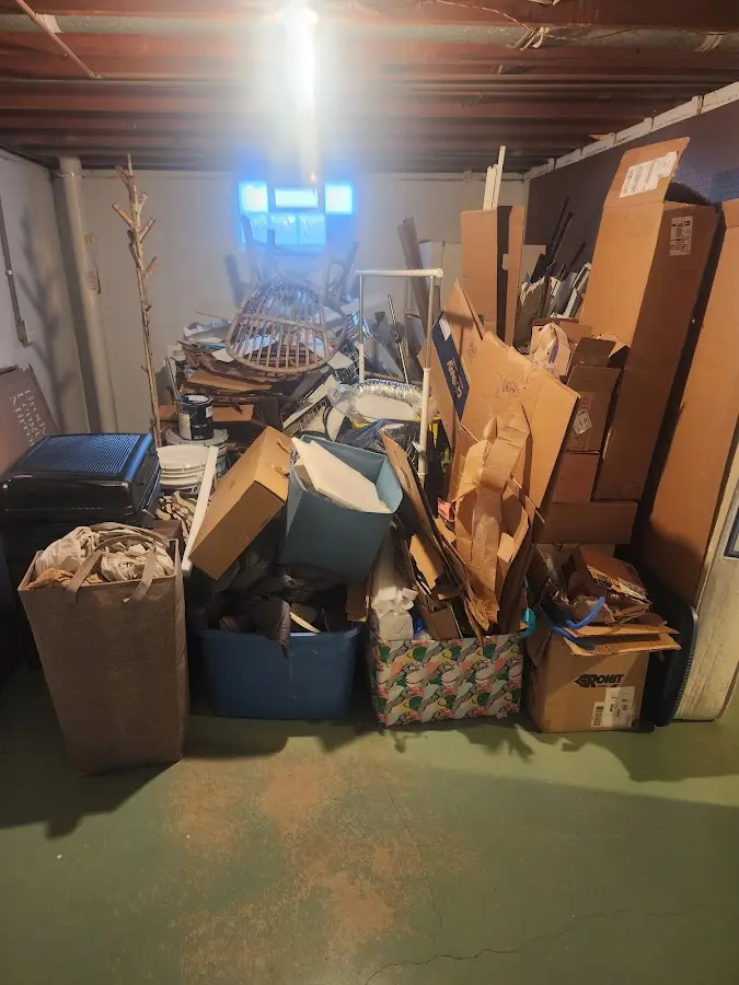 Roll-off dumpster container at job site for Concrete Dumpster Rental in New Castle